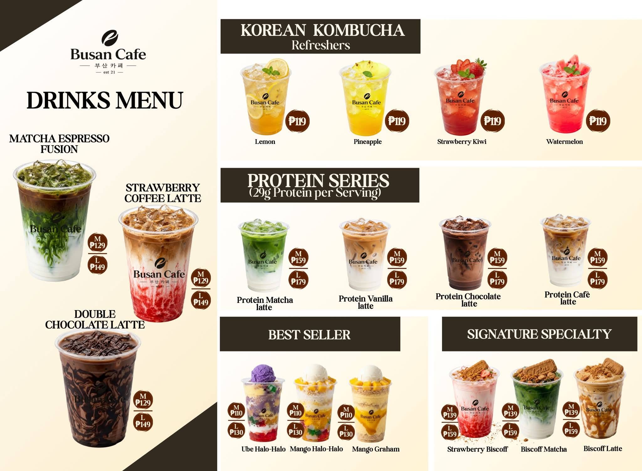 Colorful Korean kombucha refreshers and protein drinks